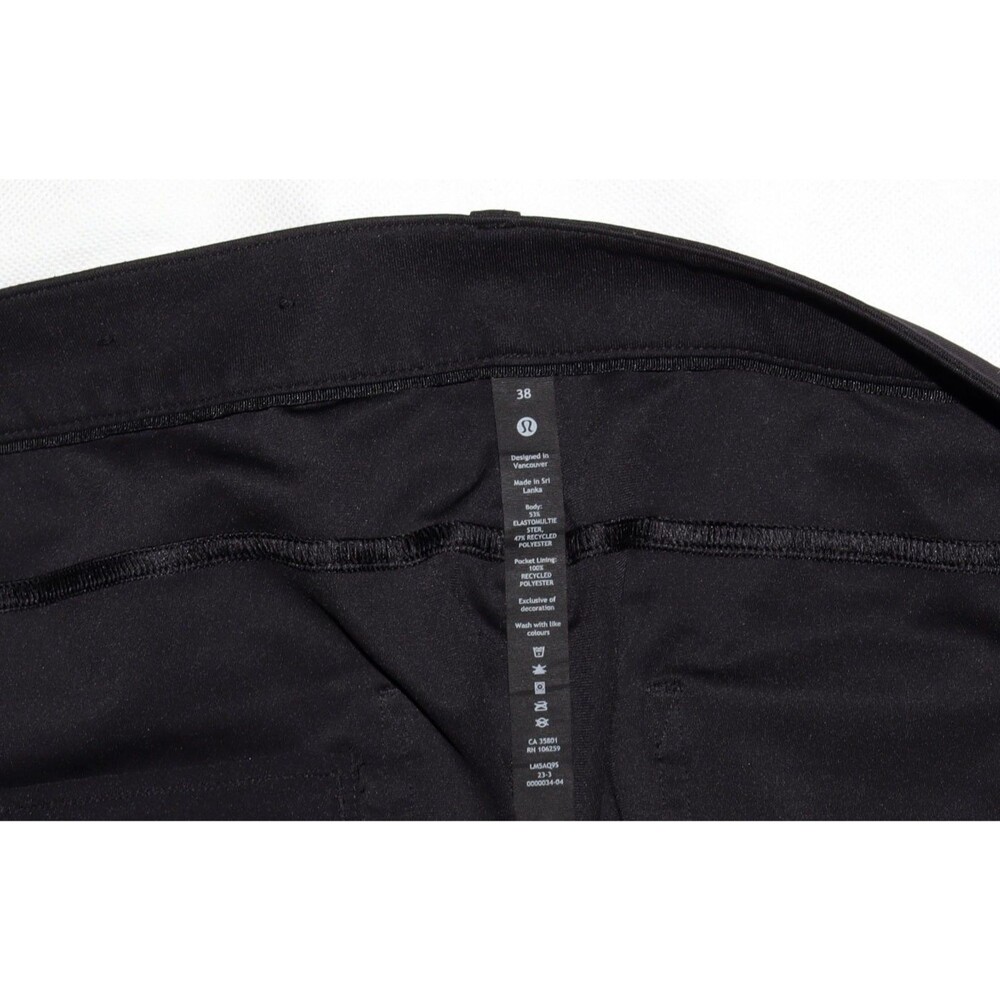Lululemon ABC Classic-Fit 5 Pocket Pant Warpstreme LM5AQ9S Black Size 38 - Picture 13 of 13